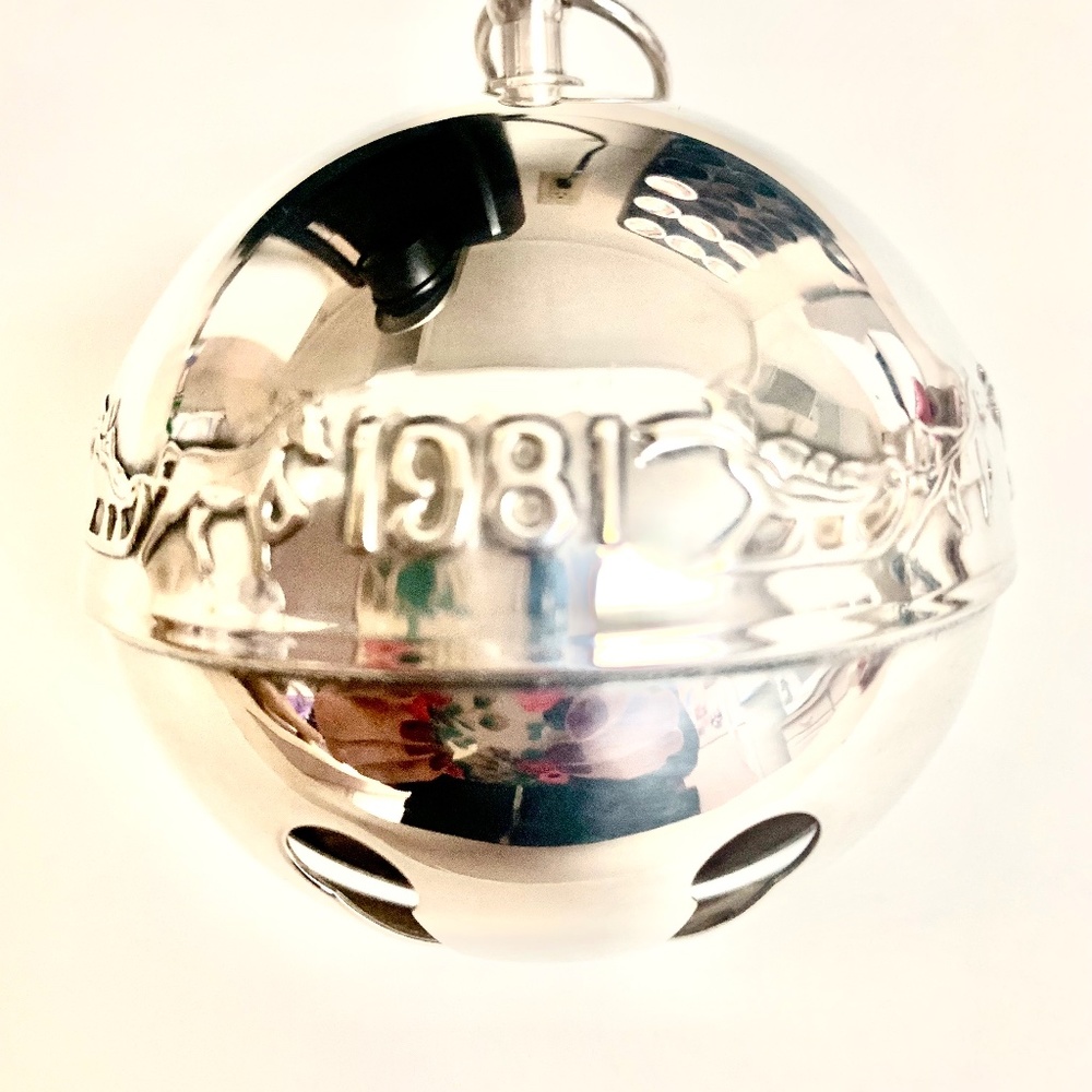 1981 Wallace Silversmiths Silverplate Christmas Ornament, Used, No Box